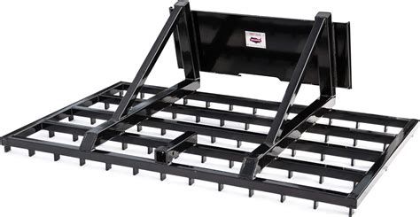 landscape rake skid steer|dirt rake for skid steer.